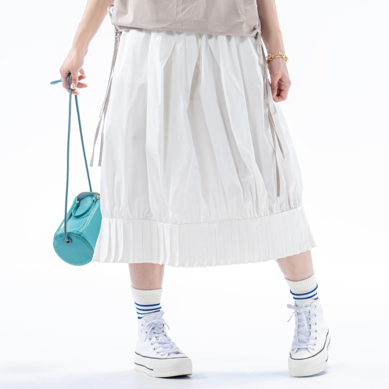 KawaiOkada 裾タックバルーンスカート