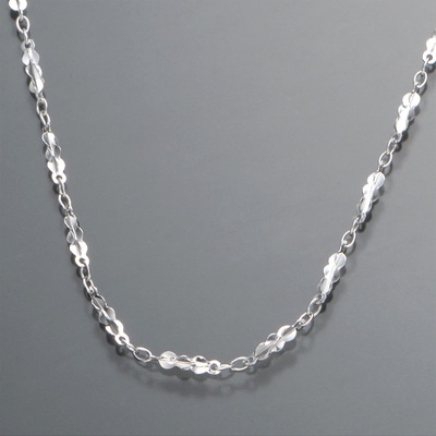 18K デザインチェーンネックレス ｢フリージア｣