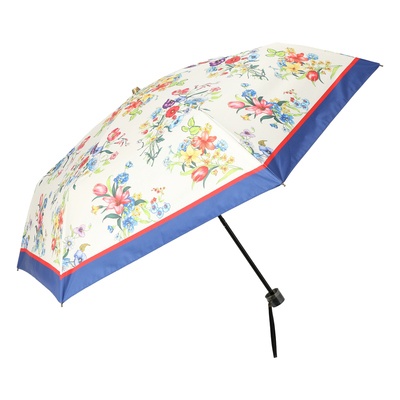ルナジュメール UV+1級遮光+晴雨兼用 アートフラワー折傘