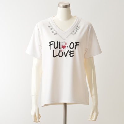 &LOVE 愛が溢れるLOVEキラキラトランプTシャツ