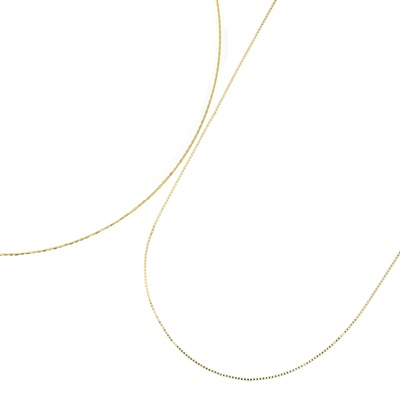  シルバー925 オメガ&ベネチアン チェーン2本セット