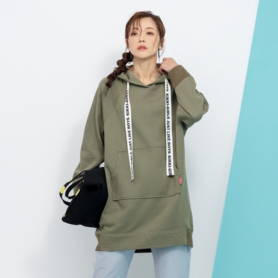 KiKKi ゆったり裏毛パーカーチュニック２