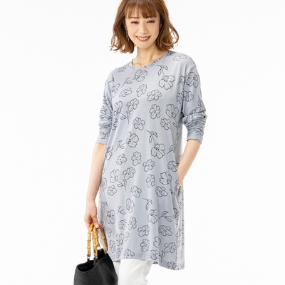 着る美容液 しっとり滑らかチュニックワンピース