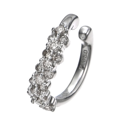 Dialuce PT950 ダイヤモンド 計0.2ctUPイヤーカフ