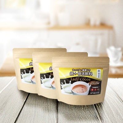 鉄＋骨活飲料レディココア ミルクココア味 90回分