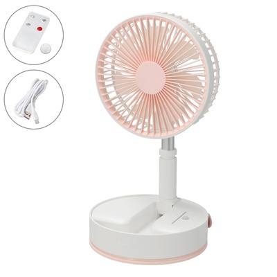 コンパクトでも大風量 充電式ポータブルファン タイマー付