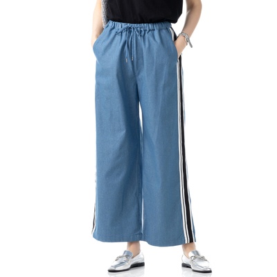 Remite サイドラインセミワイドパンツ