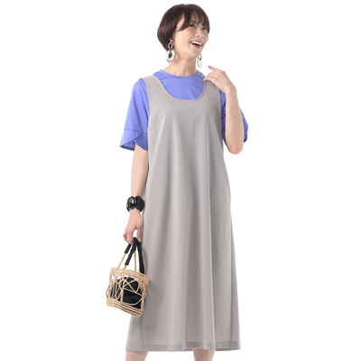 day to day 後ろドロストジャンパースカート