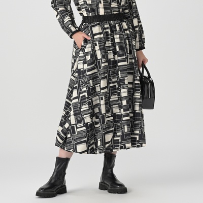 Remite ブロックプリントバルーンスカート