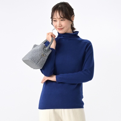  CASHYAGE カシミヤ100%ハイネックプルオーバー - 733490