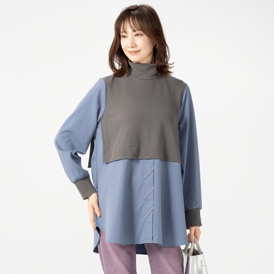 calma スタイルアップ ドッキングチュニック