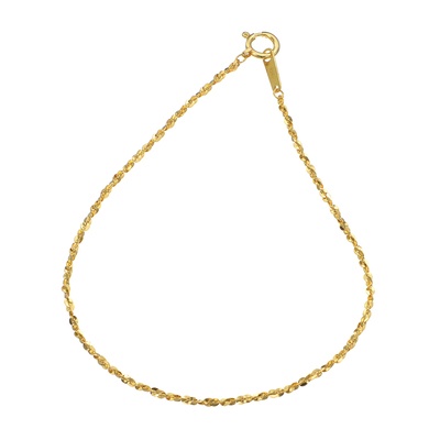 マエストロ 純金 ボリュームツイスティミラーチェーン ブレスレット