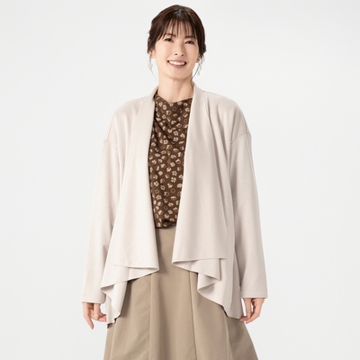  YukaKoshino アコーディオンドレープカーディガン - 735116