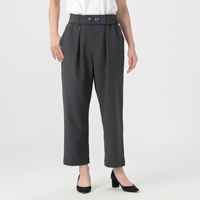 calma タックワイド ベルテッドパンツ