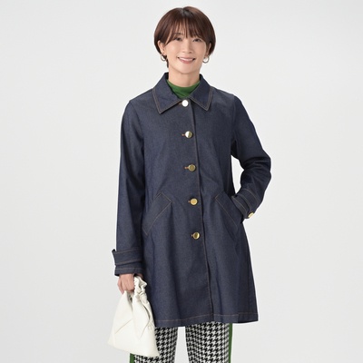 Pixie Heart ステンカラーデニムコート