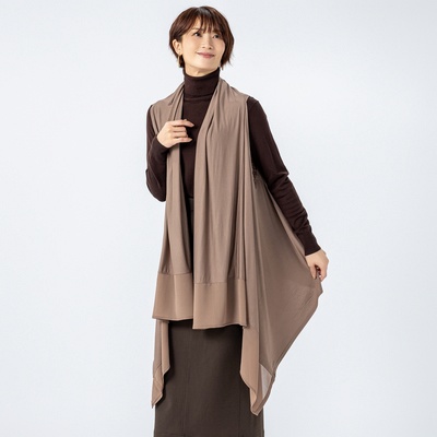 MARIAL エニワイズ加工ウェアラブルストール ジレタイプ