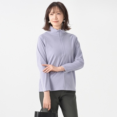 Provador ZIPハイネック両面起毛ブルゾンプルオーバー