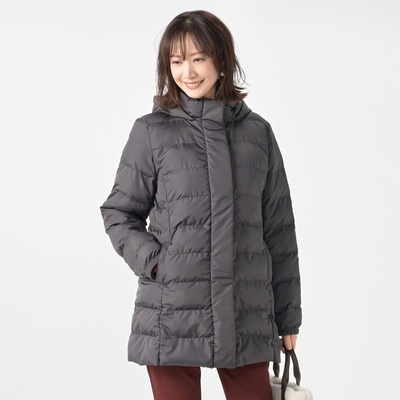 Provador 吸湿発熱素材 人工羽毛エアリーハーフコート