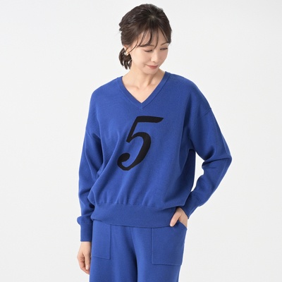 AnneCoquineコアスパンヤーンニット5アニバーサリープルオーバー