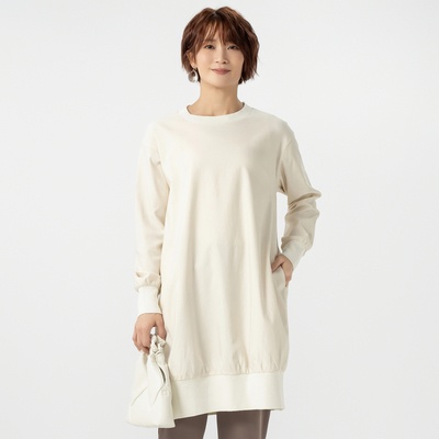  MASAGO ストレッチツイルバック起毛ワンピース - 737166