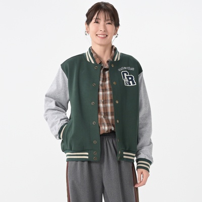 GRC 袖配色ワッペン付きスタジャン