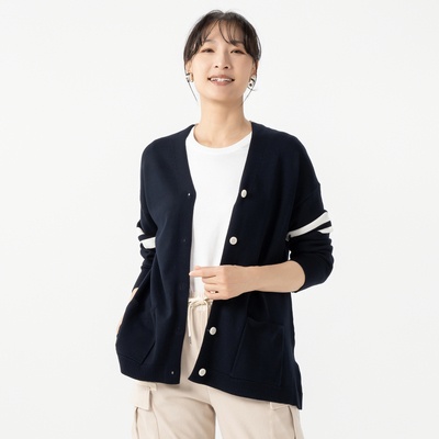  エニワイズ カレッジスタイルカーディガン - 738430