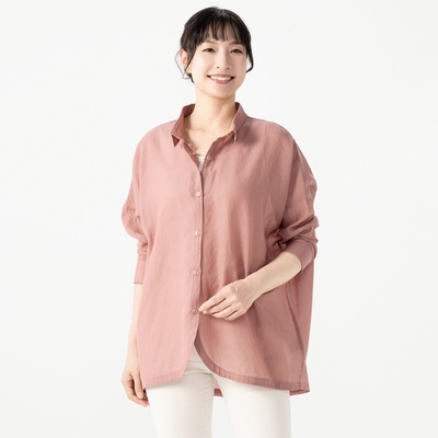 Makana na Kathy ハイドフリルシアーシャツ