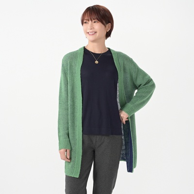 Provador 軽ふわ リバーシブルニットカーディガン