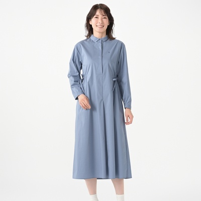 H.HOLIDAY オリジナルロゴ刺繍シャツワンピース