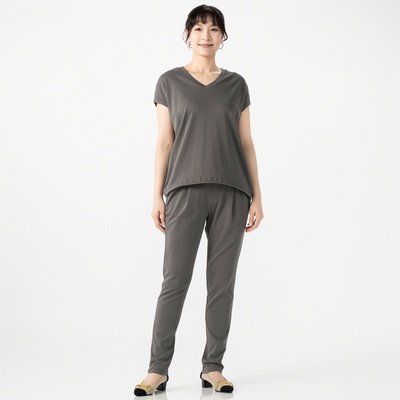 Anne Coquine 選べる股下シルケットスムースセットアップ