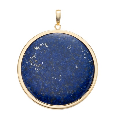 18K ラピスラズリ メダルデザインペンダントヘッド