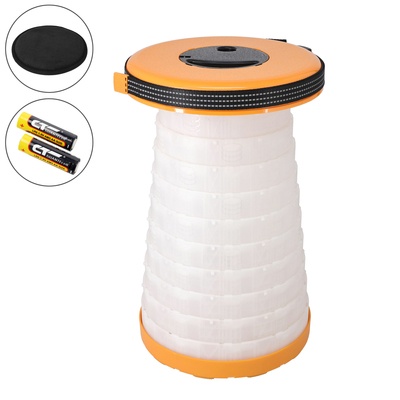  折り畳み式どこでもチェアLED搭載&座面クッション付 - 740430