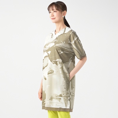  BOUTIQUE JUNKO フルイドアートプリントチュニック - 740680