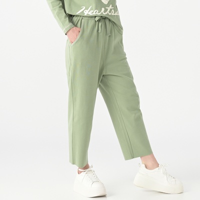 KidsAngel ハーフミラノセミワイドストレートパンツ