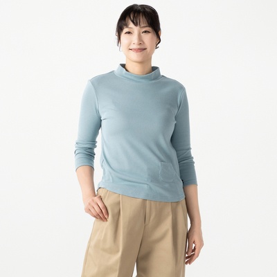 KawaiOkada テレコハイネックプルオーバー