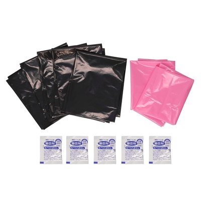 非常用トイレ袋 5回セット 密封に便利な防臭袋付