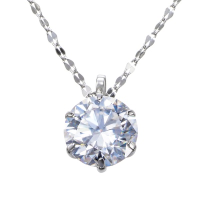 PT950/850 合成モアッサナイト ペンダント 1.0ctUP