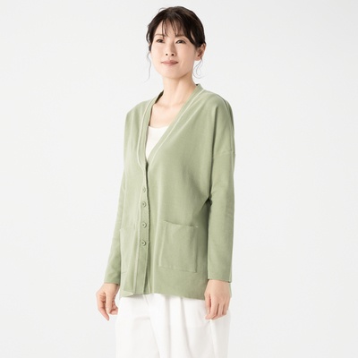 KidsAngel ハーフミラノVネックカーディガン