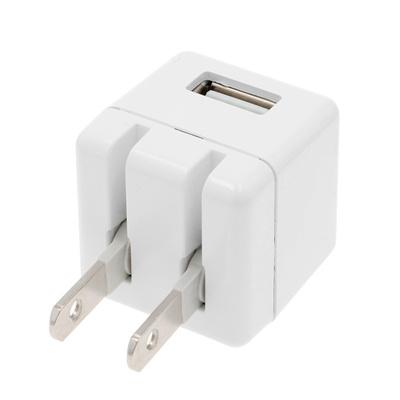 軽量コンパクト折りたたみプラグ式USB充電器