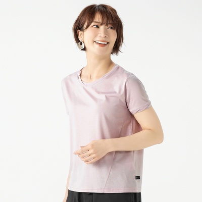  KawaiOkada コットン混ツイストデザインTシャツ - 743624