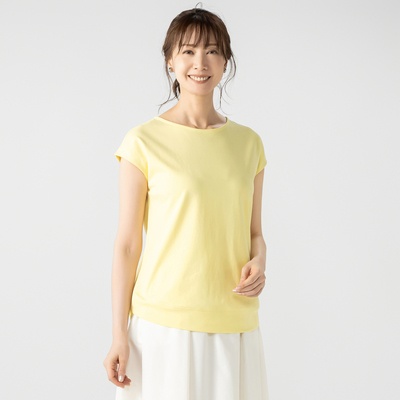  エニワイズ スーピマコットン混多機能フレンチプルオーバー - 743987