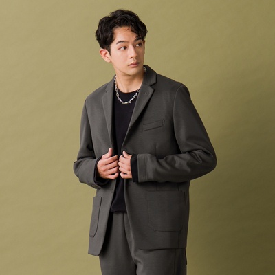 Lucca Uomo alla moda ダンボールニットジャケット