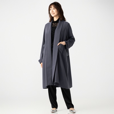 ModdedAnce バックシャンロングフレアラインコート