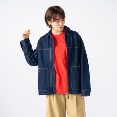 GRC デニムカバーオールブルゾン