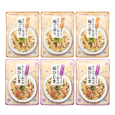 奈美悦子の炊き込みご飯の素2種6袋セット