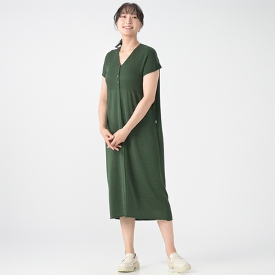 KidsAngel Vネックエレガントニットワンピース