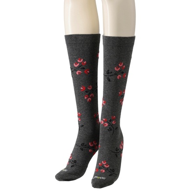 ジャヴィ 綿混着圧ハイソックス[抗菌防臭加工]