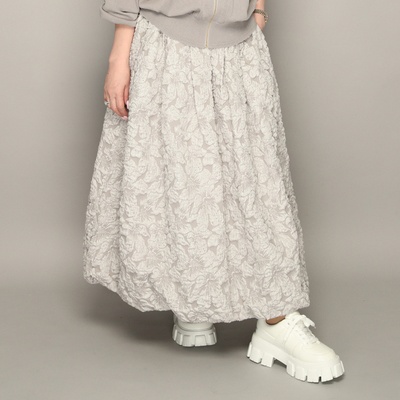  Anne Coquine フラワーモチーフフクレジャカードバルーンスカート - 745868