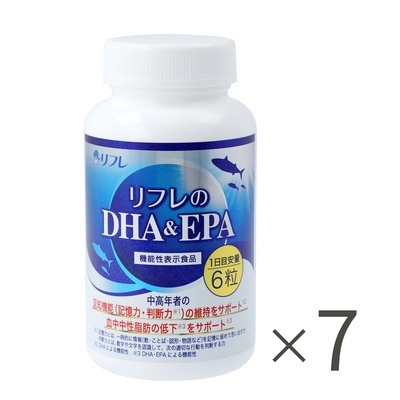 記憶と血中中性脂肪にリフレのDHA&EPA6本+1本