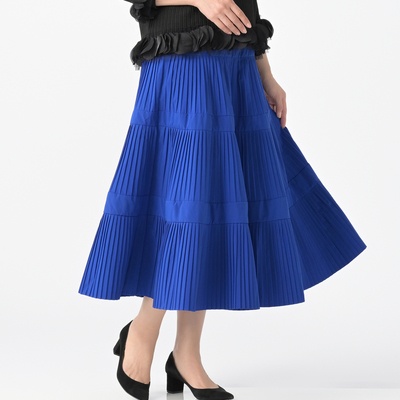 Remite 三段ティアードプリーツスカート